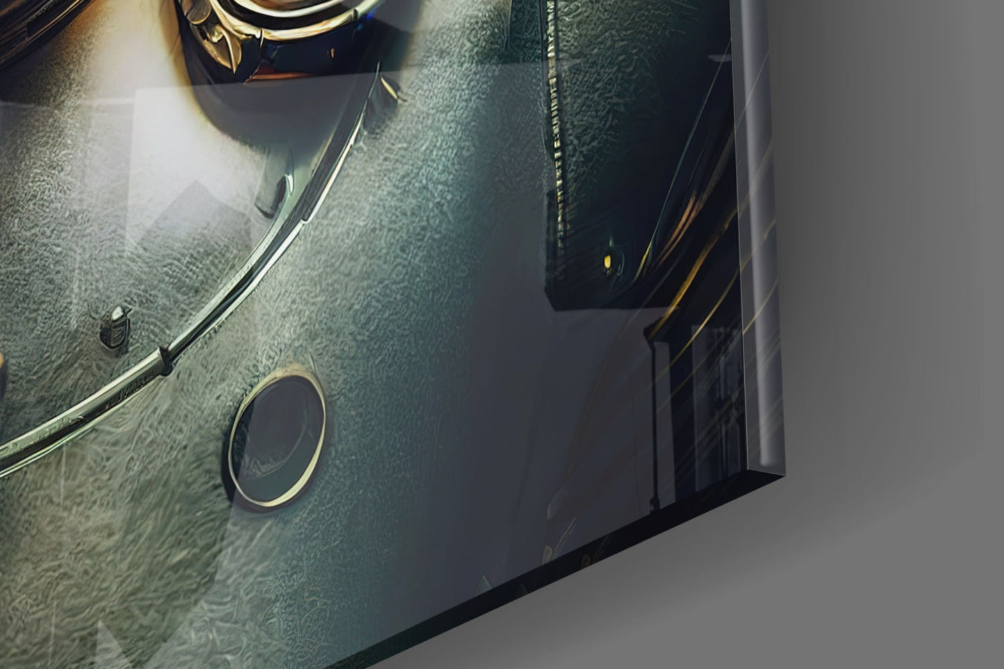 Robotic View Glass Wall Art