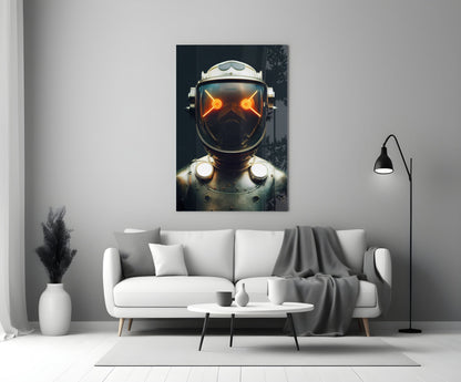 Robotic View Glass Wall Art