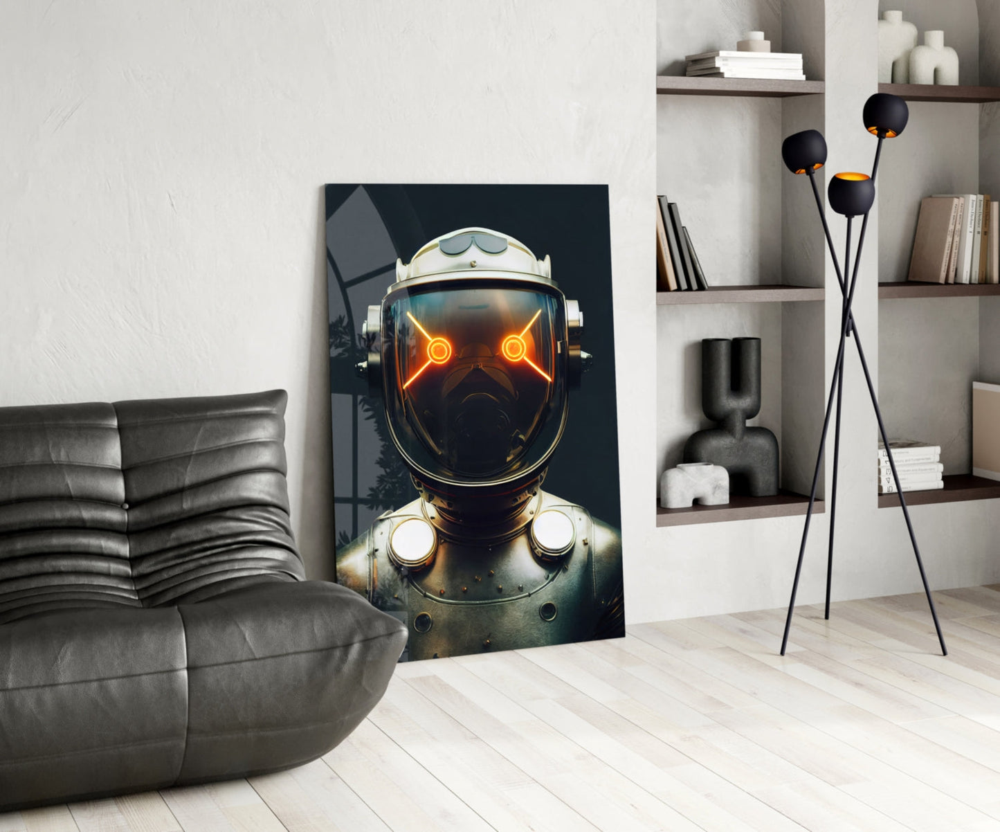 Robotic View Glass Wall Art