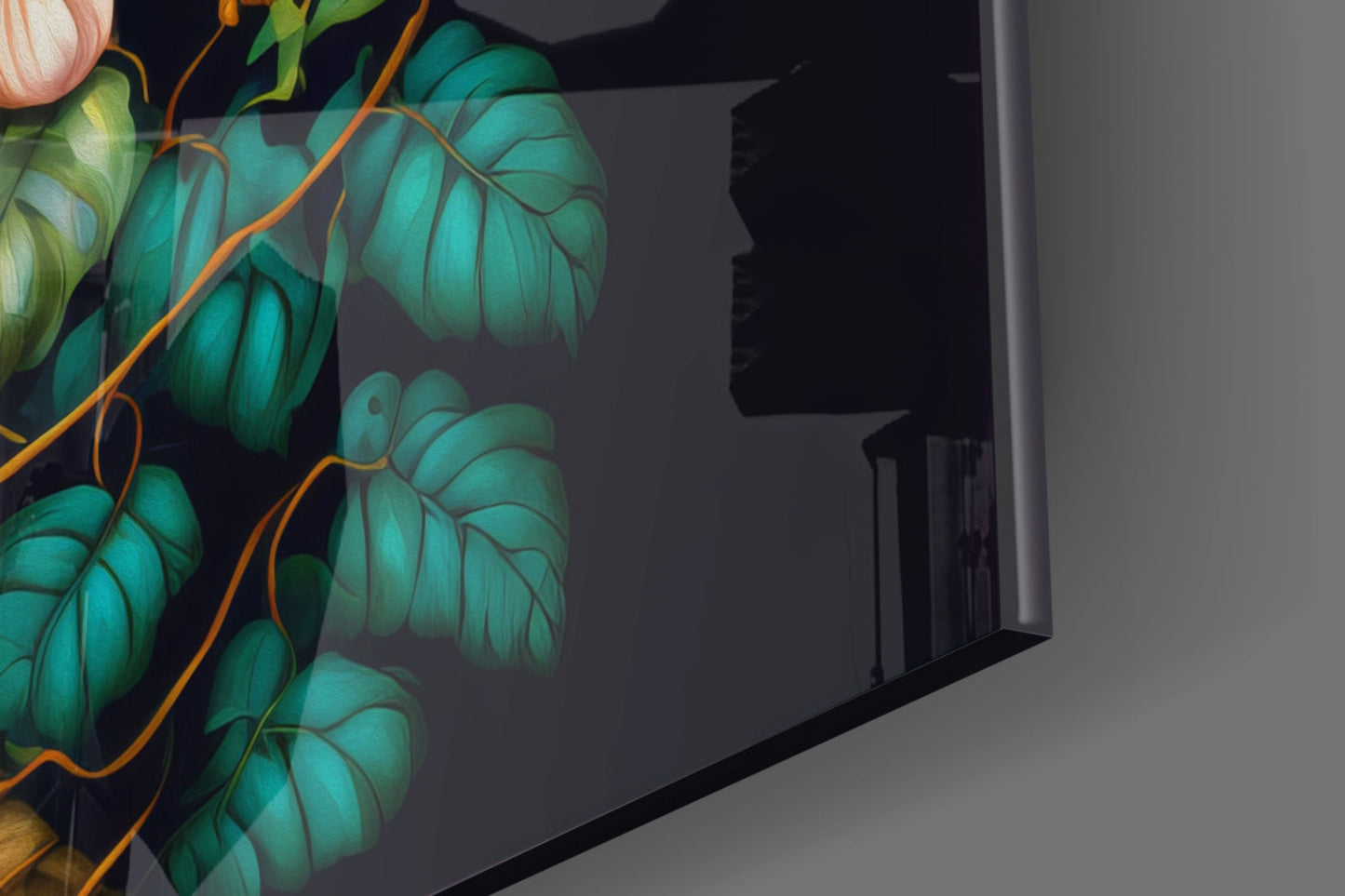 Tropical Birds Glass Wall Art