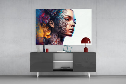 Transmutation to Beauty Glass Wall Art