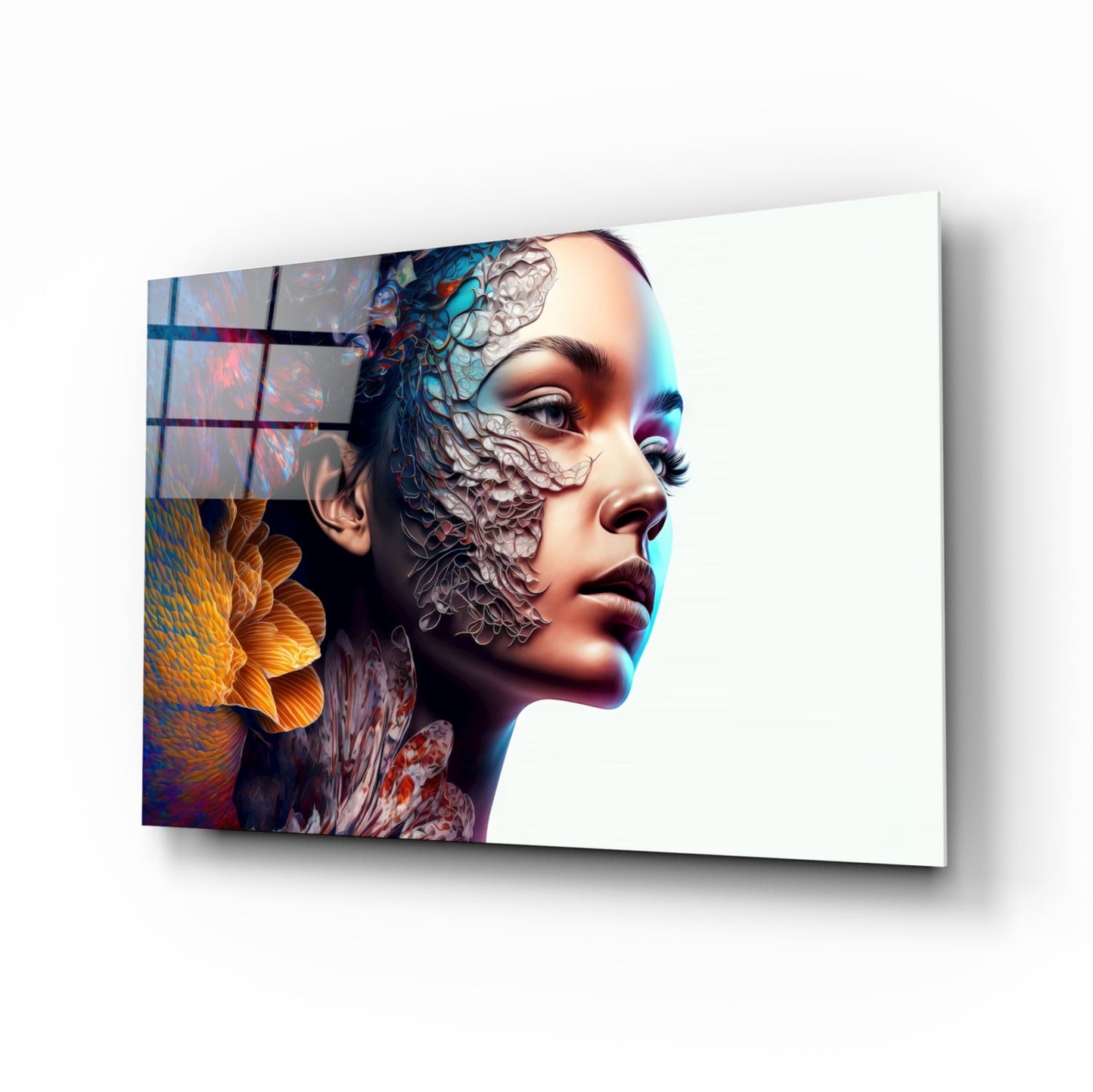 Transmutation to Beauty Glass Wall Art
