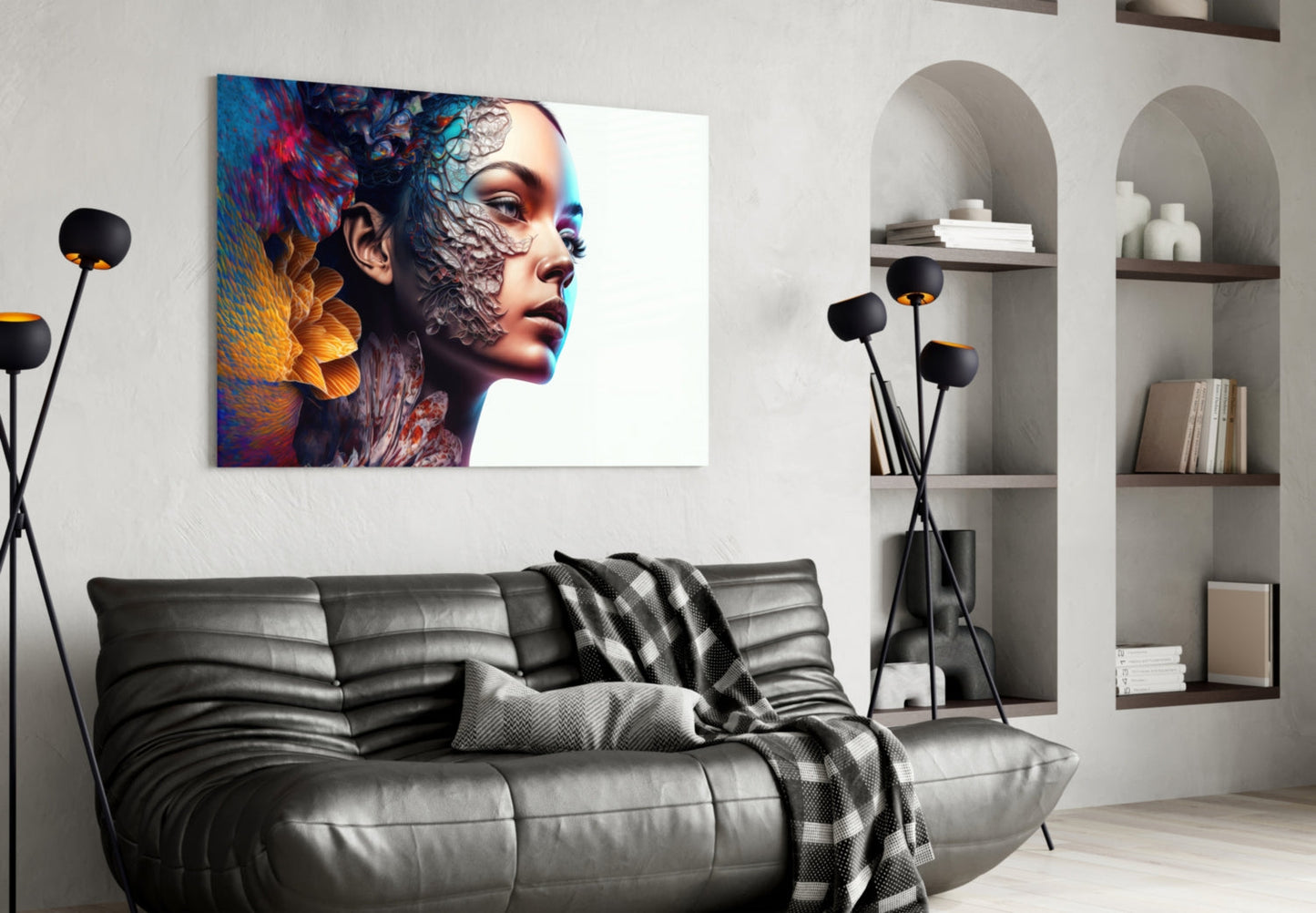 Transmutation to Beauty Glass Wall Art