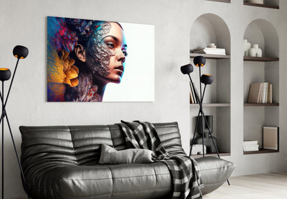 Transmutation to Beauty Glass Wall Art