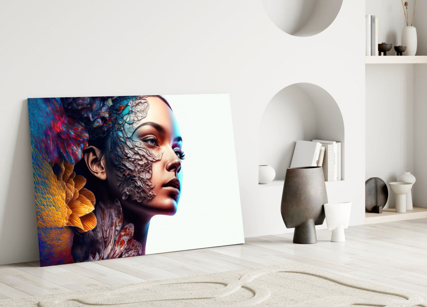 Transmutation to Beauty Glass Wall Art