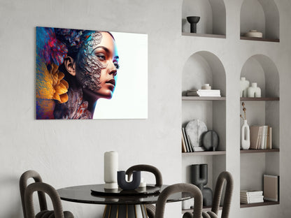Transmutation to Beauty Glass Wall Art