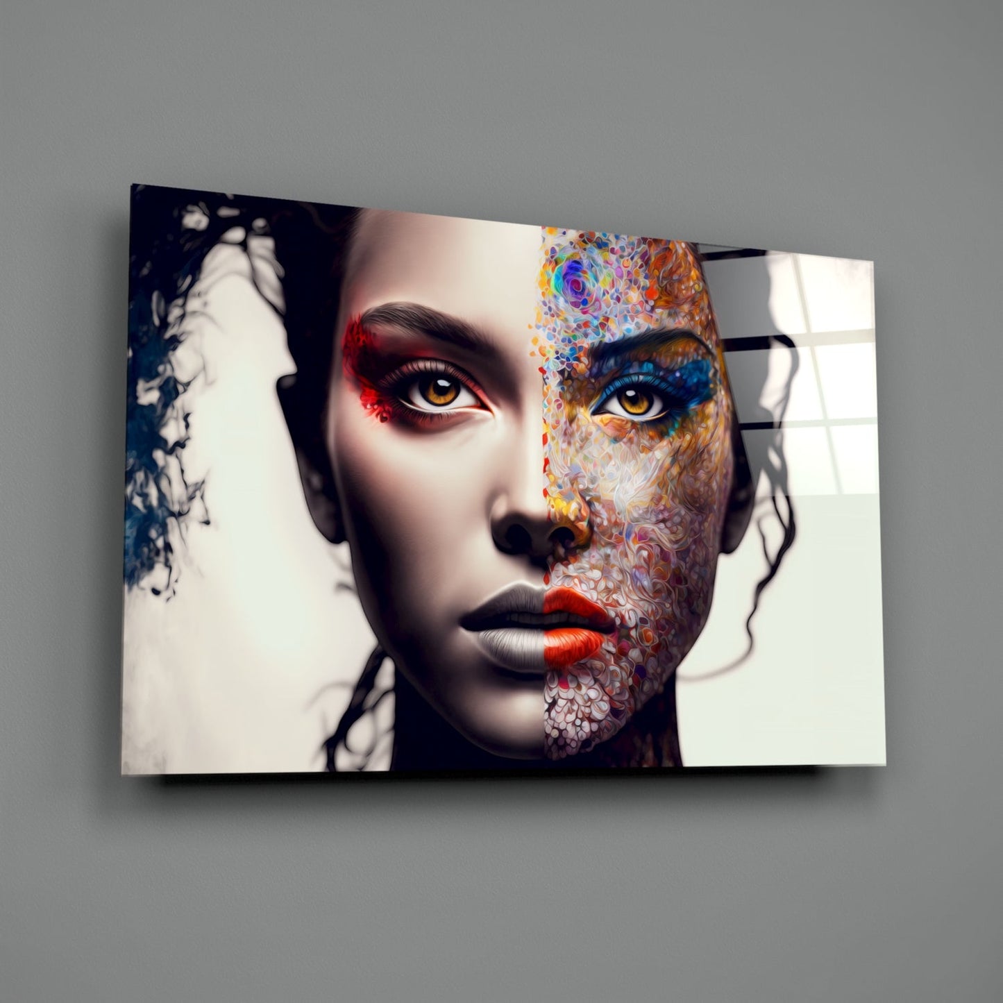 From Cartoon to Reality Glass Wall Art