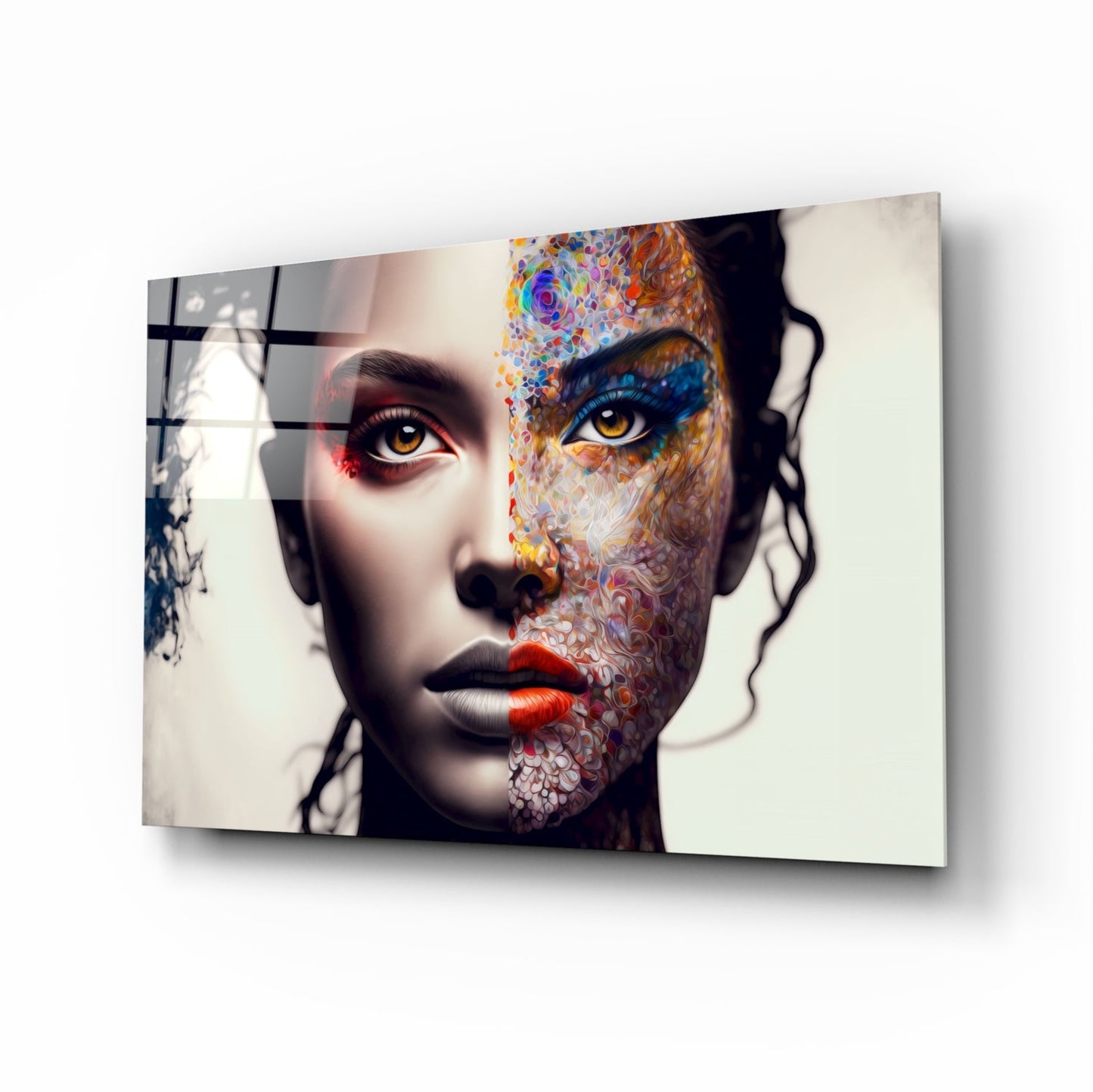 From Cartoon to Reality Glass Wall Art