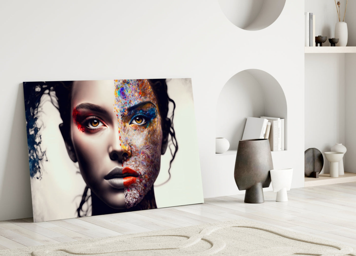 From Cartoon to Reality Glass Wall Art