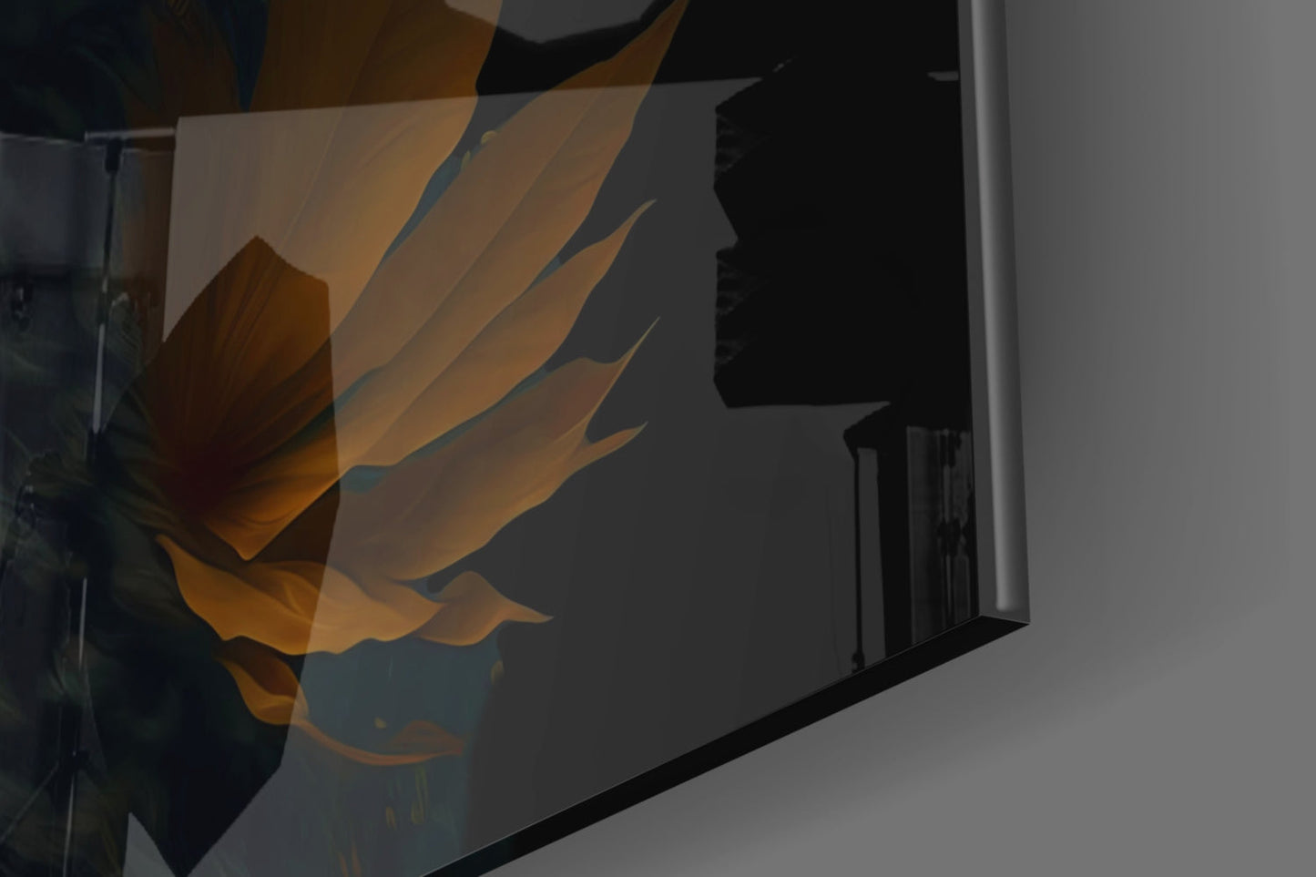 Ivory Peony Portrait Glass Wall Art