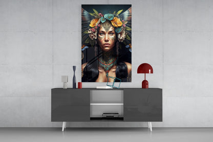 Warrior Beautiful Glass Wall Art