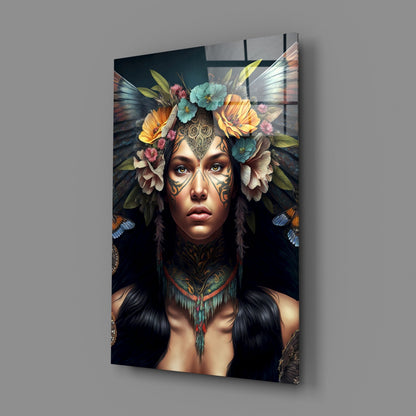 Warrior Beautiful Glass Wall Art
