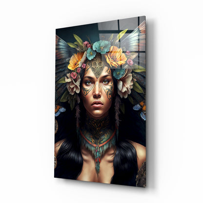 Warrior Beautiful Glass Wall Art