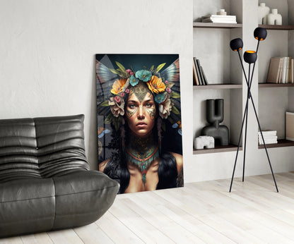 Warrior Beautiful Glass Wall Art