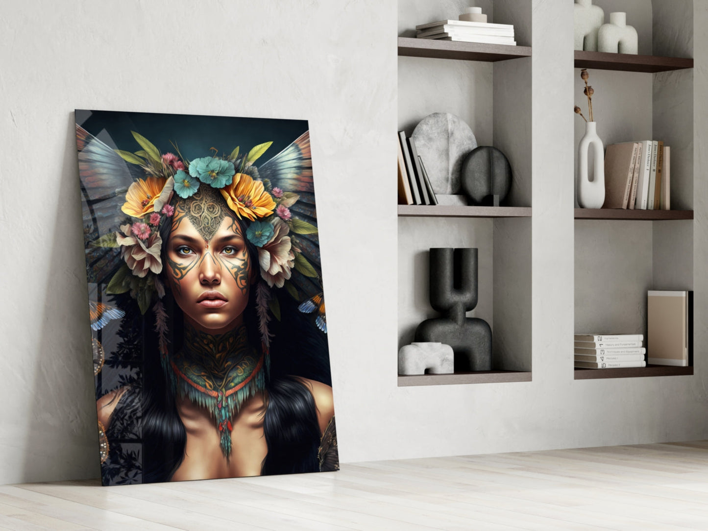 Warrior Beautiful Glass Wall Art