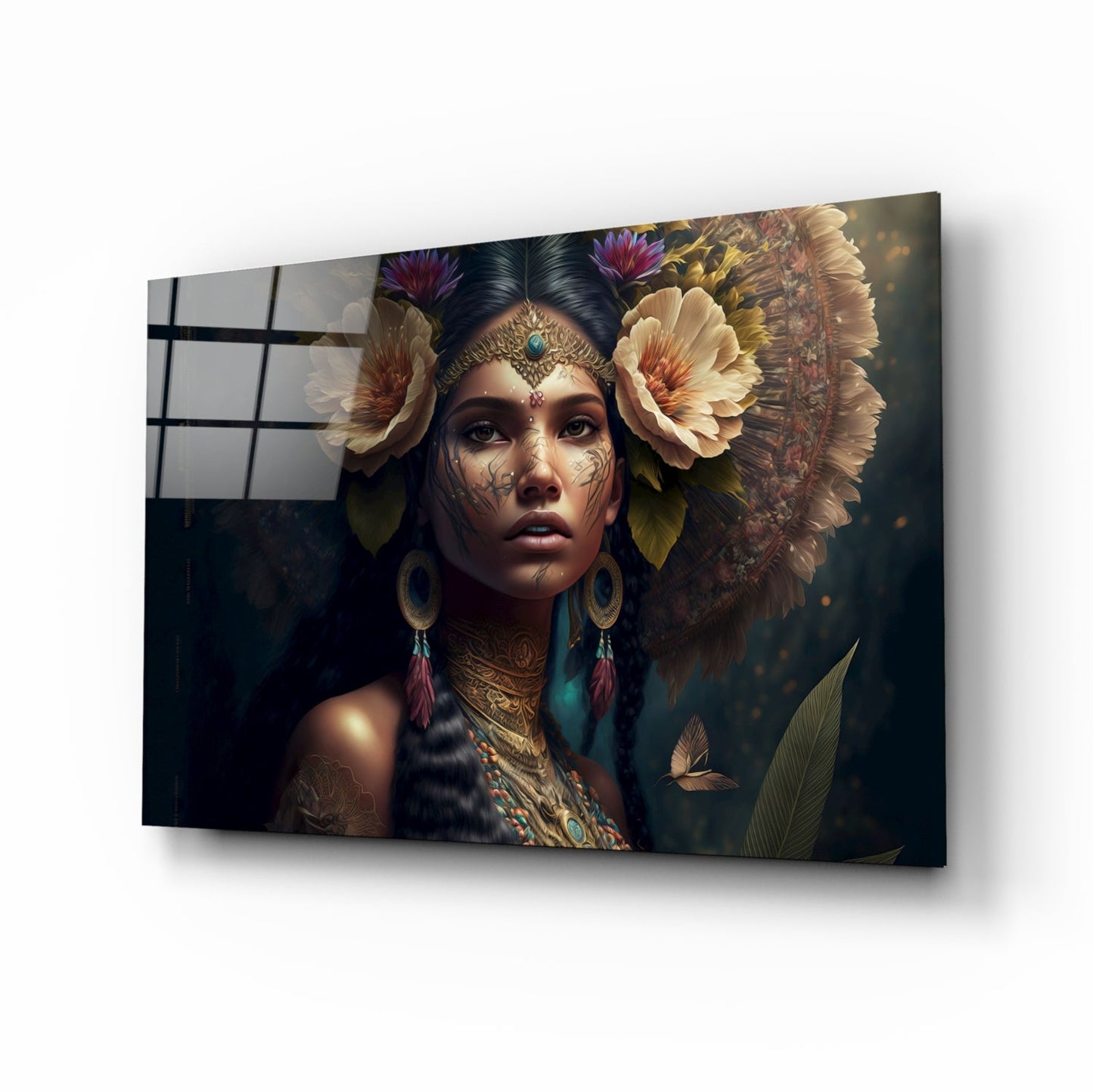 Flower Master Glass Wall Art