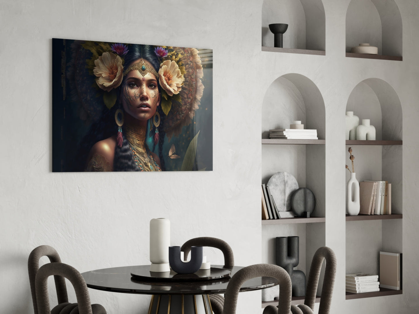 Flower Master Glass Wall Art