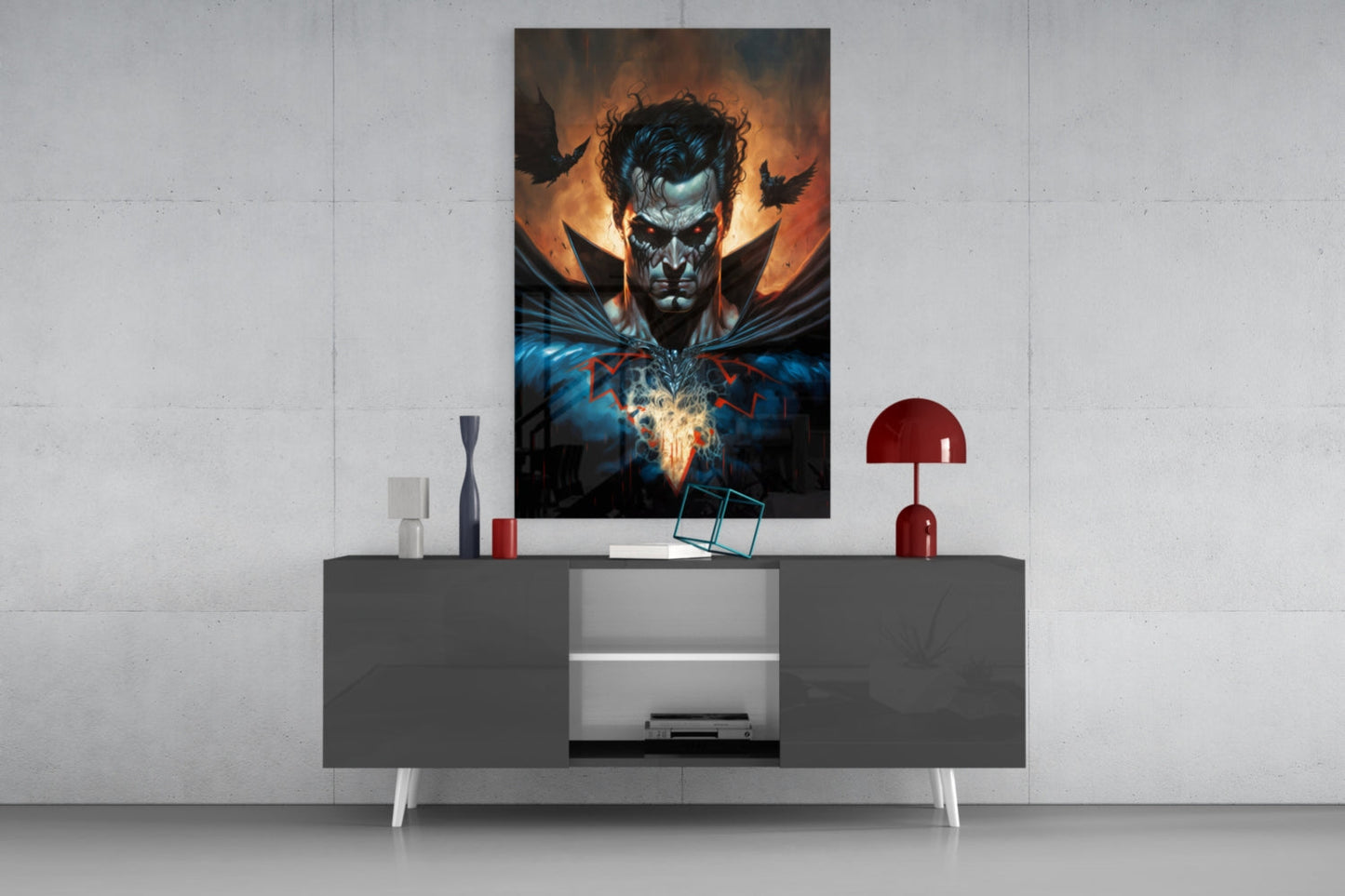 Thirst for Blood Glass Wall Art