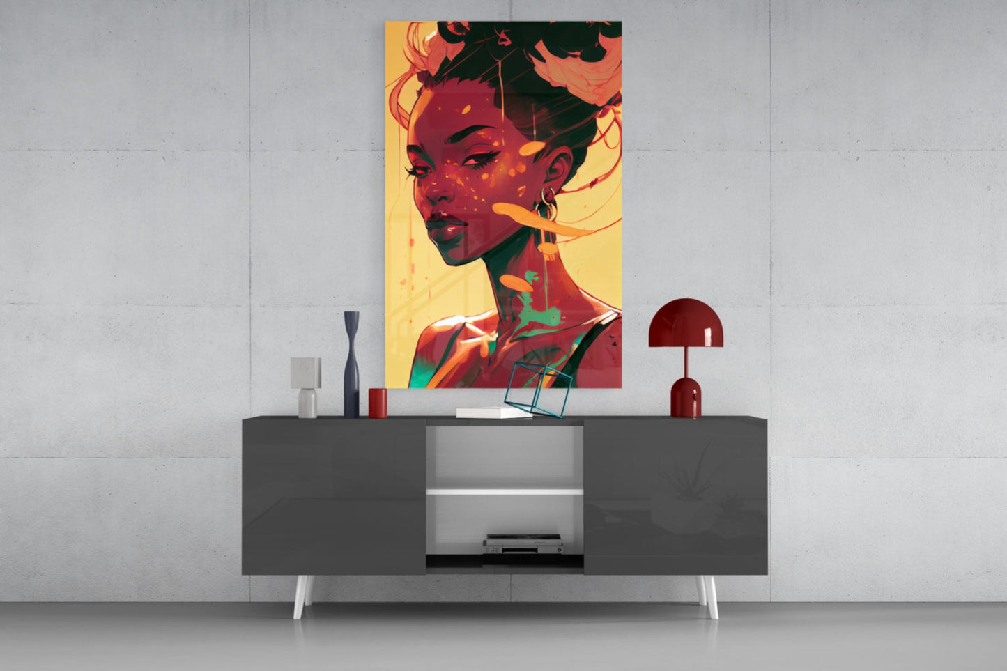 Schuh Glance Glass Wall Art