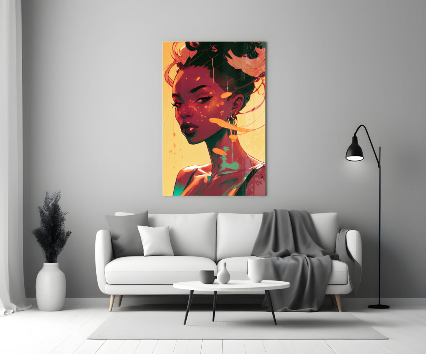 Schuh Glance Glass Wall Art