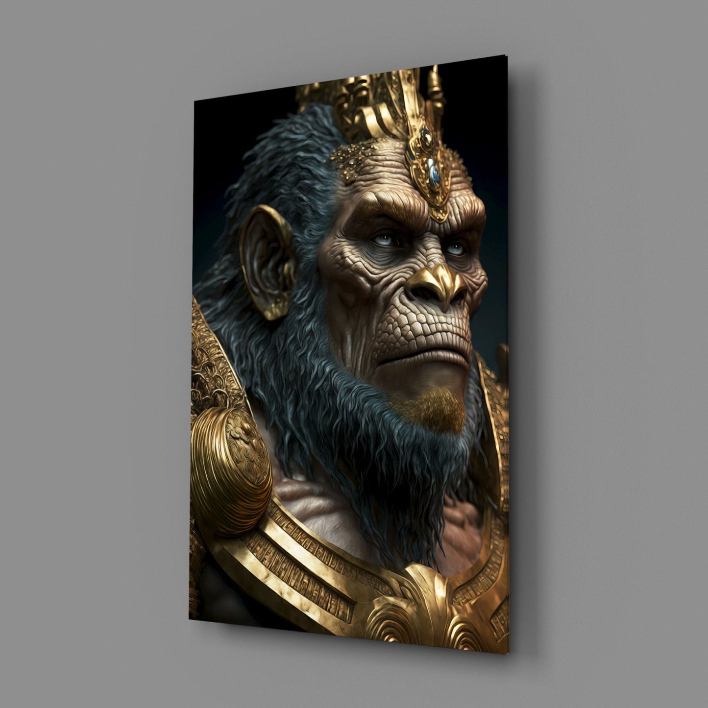 Ape King Glass Wall Art