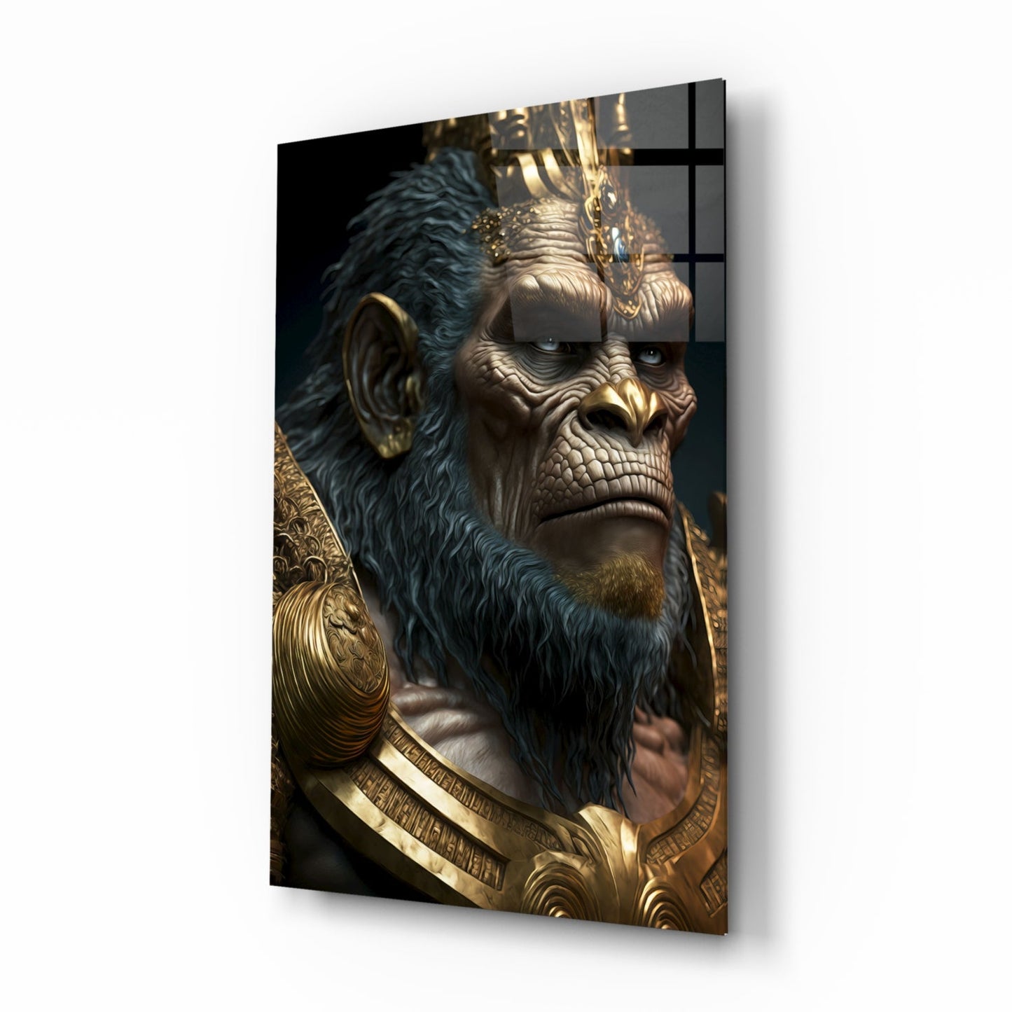 Ape King Glass Wall Art