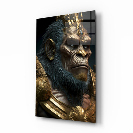 Ape King Glass Wall Art