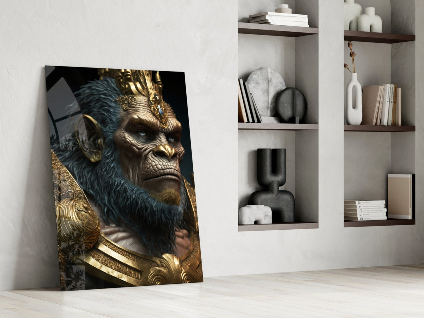 Ape King Glass Wall Art