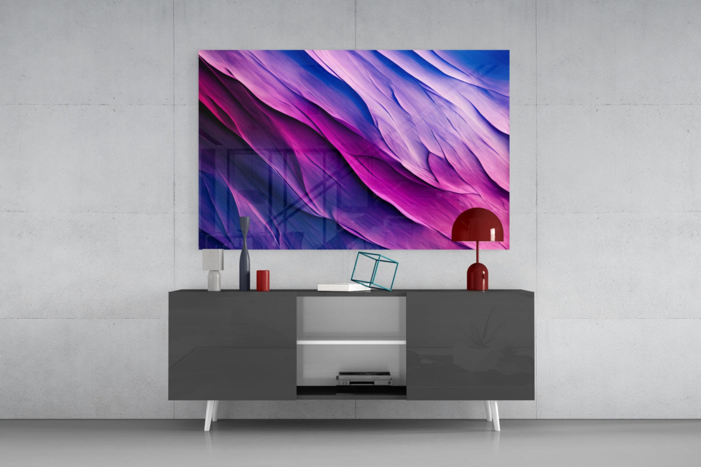 Purple Dance Glass Wall Art