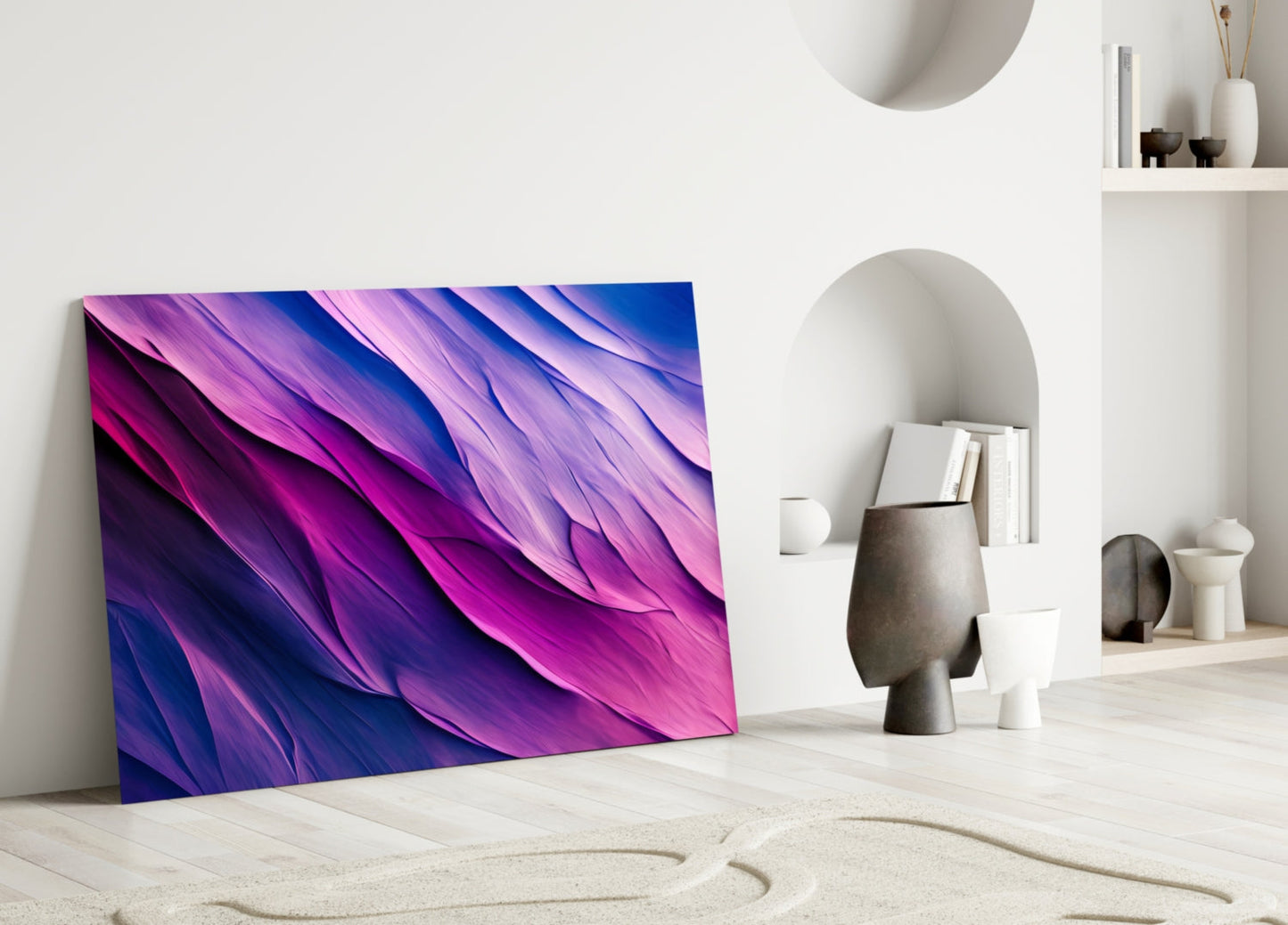 Purple Dance Glass Wall Art