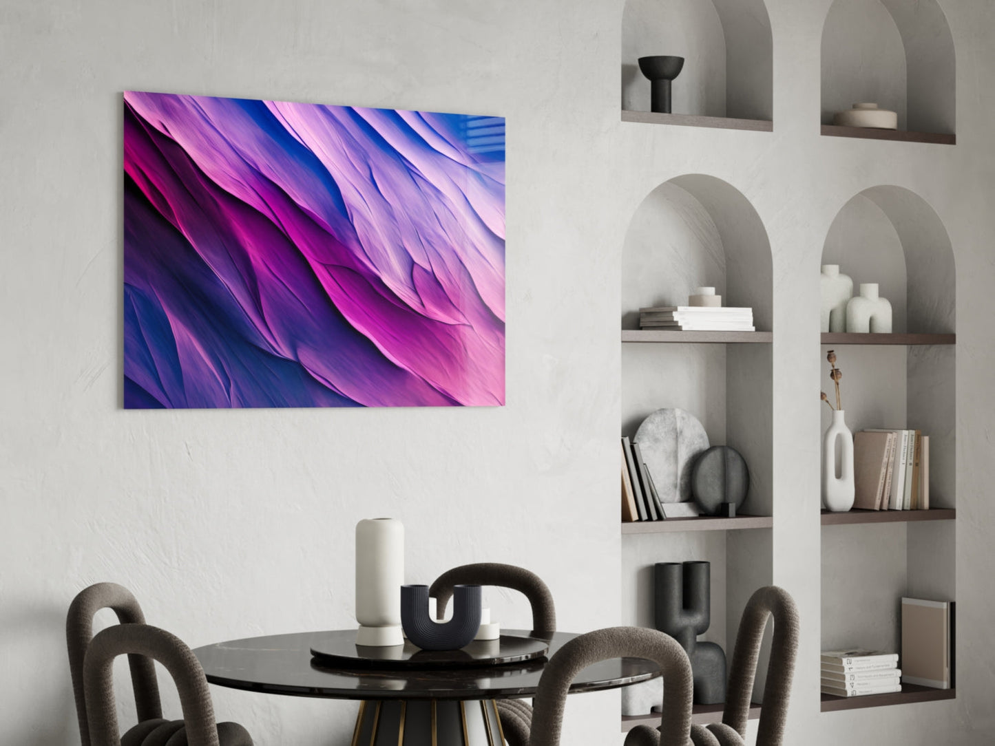 Purple Dance Glass Wall Art