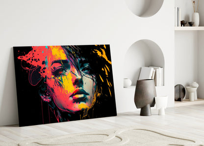 Rebel Beauty Rainbow Glass Wall Art