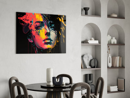 Rebel Beauty Rainbow Glass Wall Art