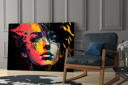 Rebel Beauty Rainbow Glass Wall Art