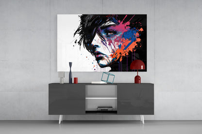 Rebel Beauty Glass Wall Art
