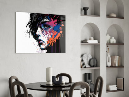 Rebel Beauty Glass Wall Art