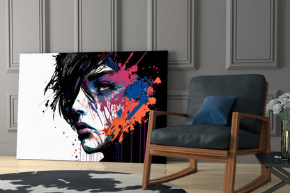 Rebel Beauty Glass Wall Art