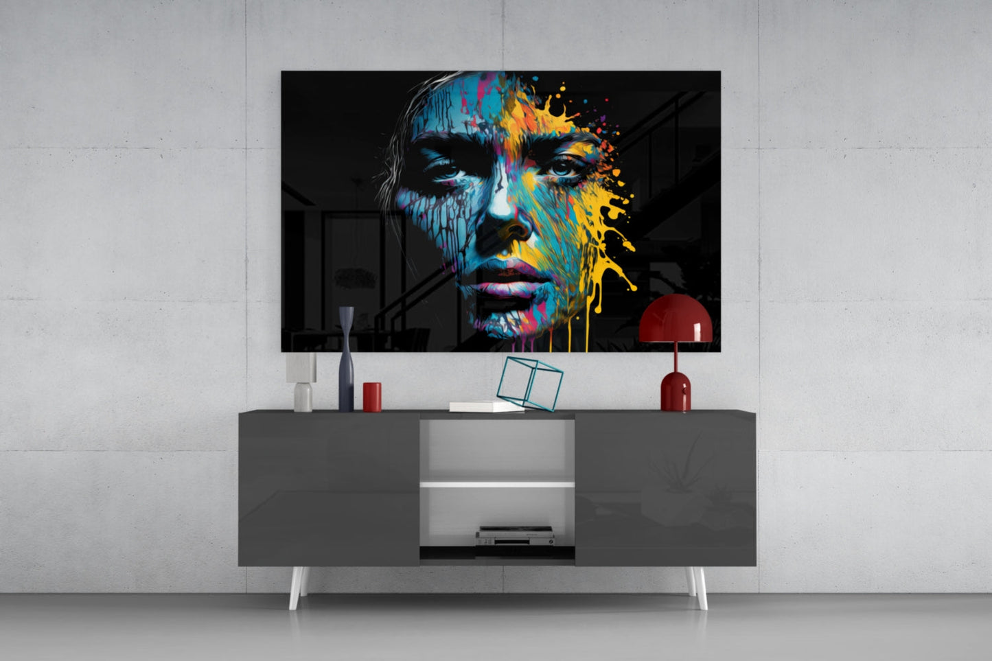 Beautiful Splash Glass Wall Art