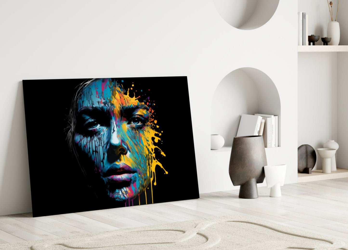 Beautiful Splash Glass Wall Art