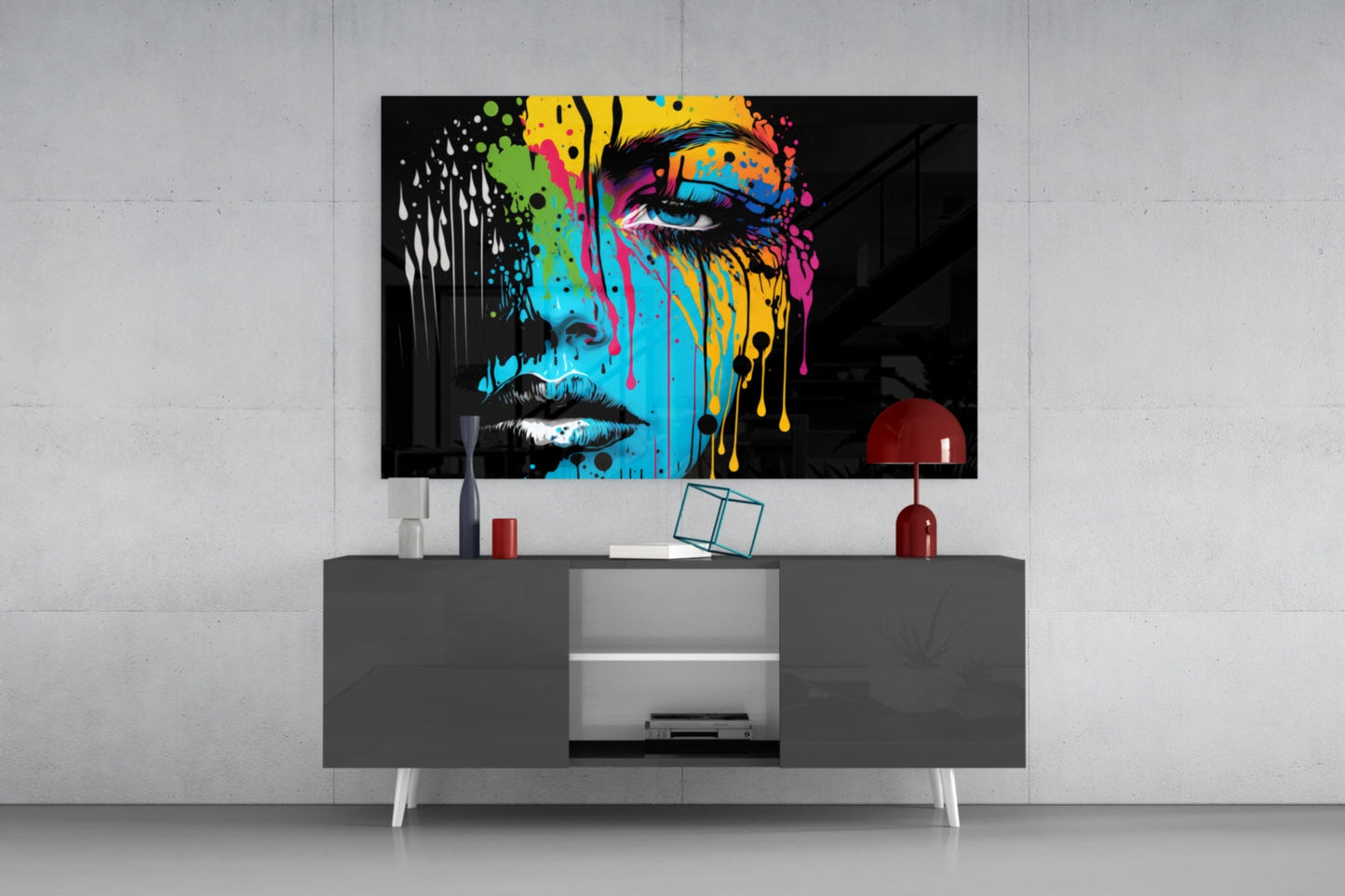 Melting Beauty Glass Wall Art