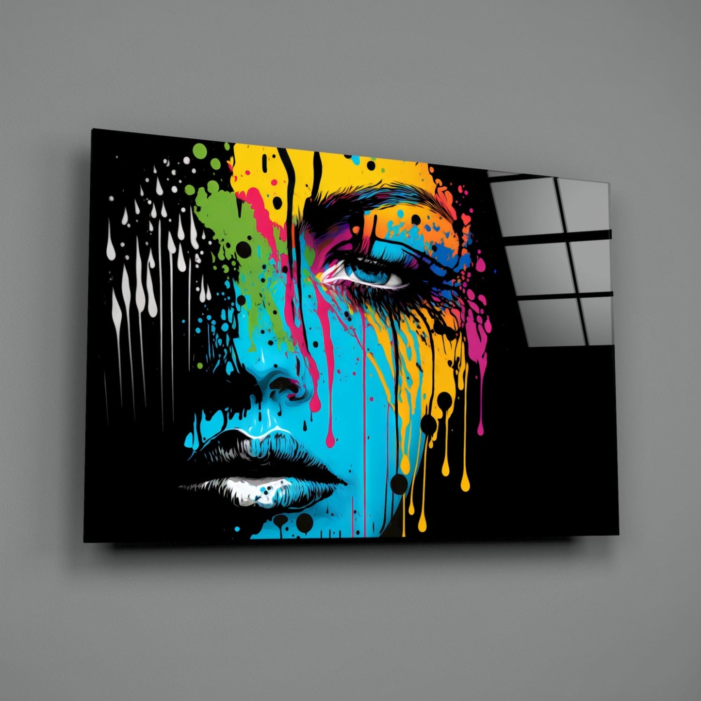 Melting Beauty Glass Wall Art