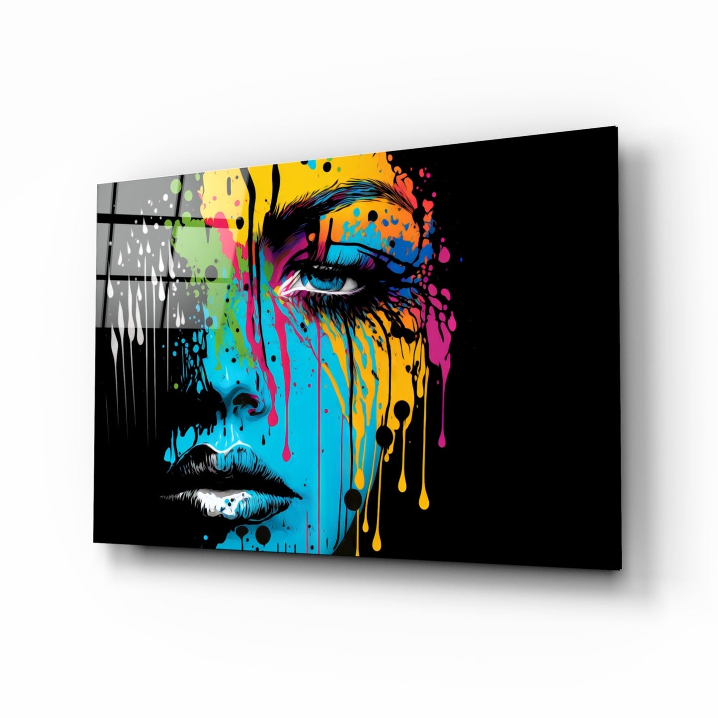Melting Beauty Glass Wall Art