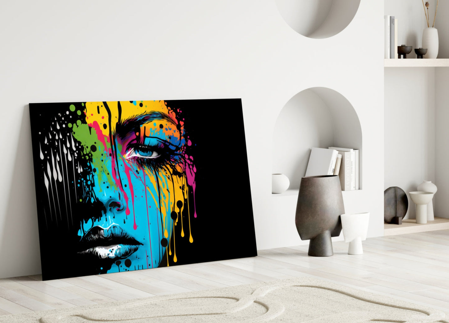 Melting Beauty Glass Wall Art