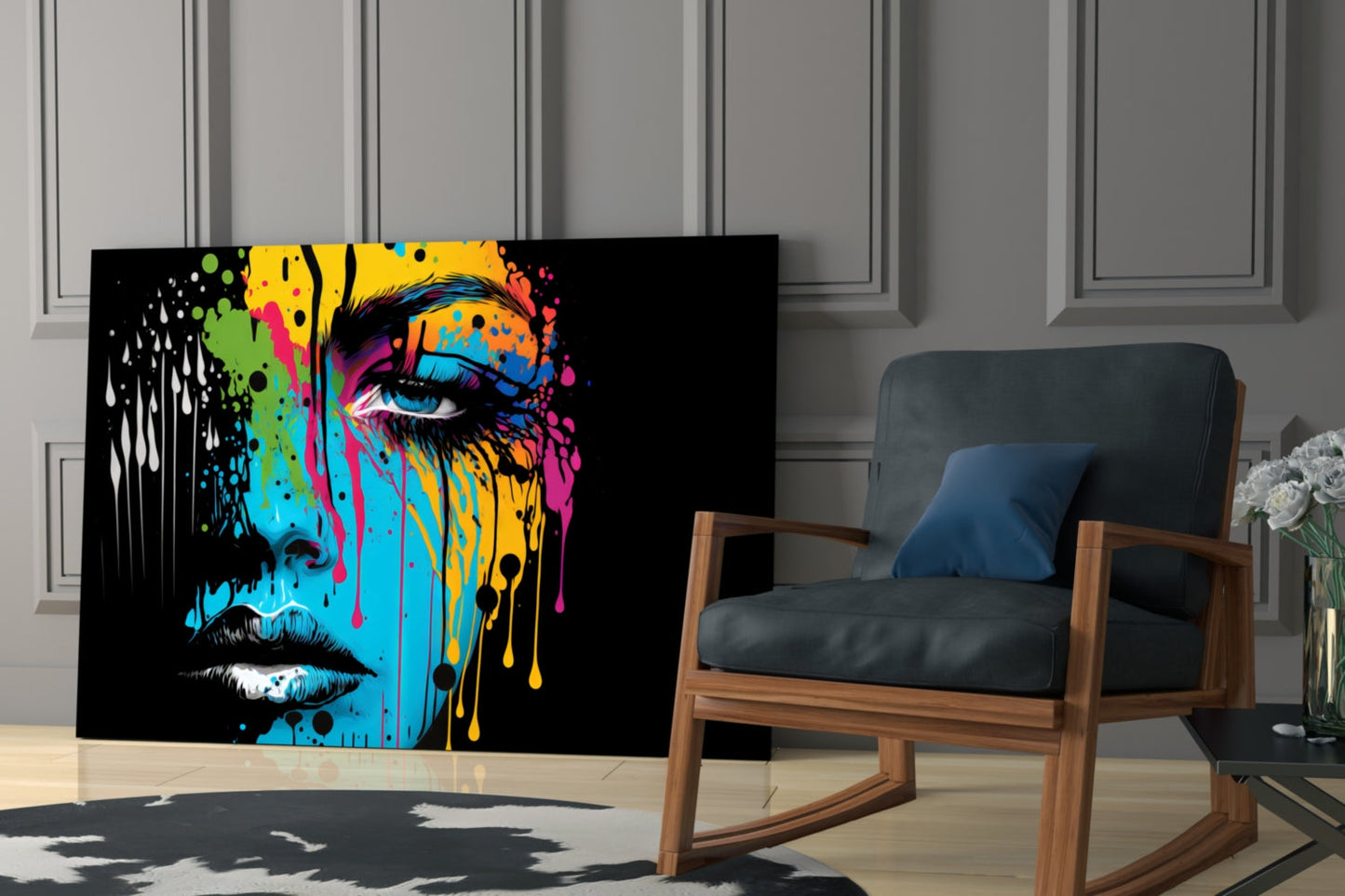 Melting Beauty Glass Wall Art