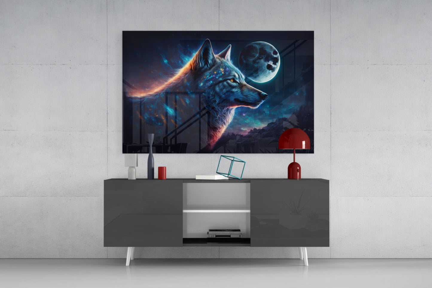 Sparkling Freedom Aurora Glass Wall Art