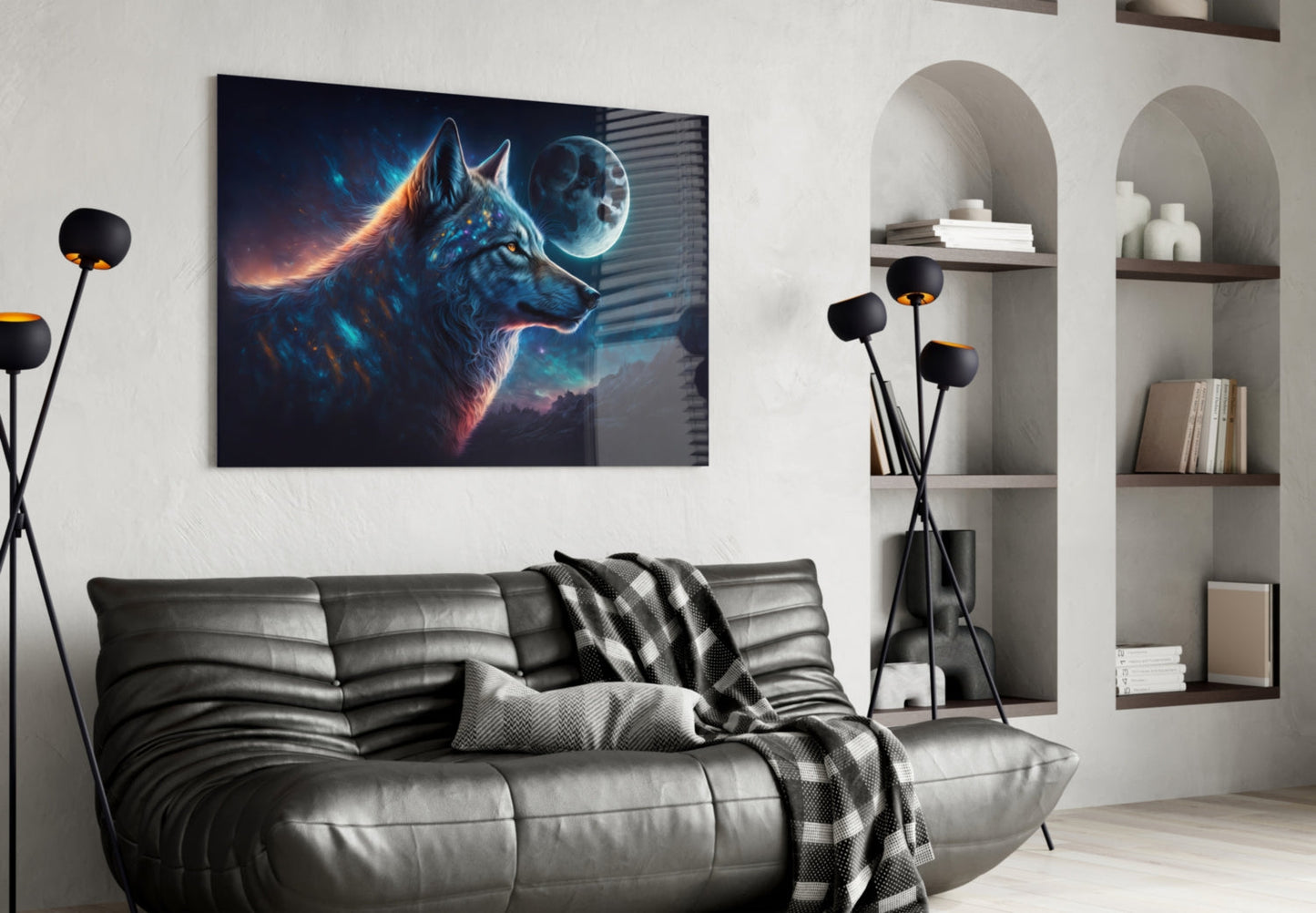 Sparkling Freedom Aurora Glass Wall Art