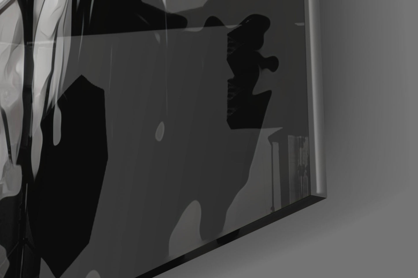 Scribbled Beauty Glass Wall Art