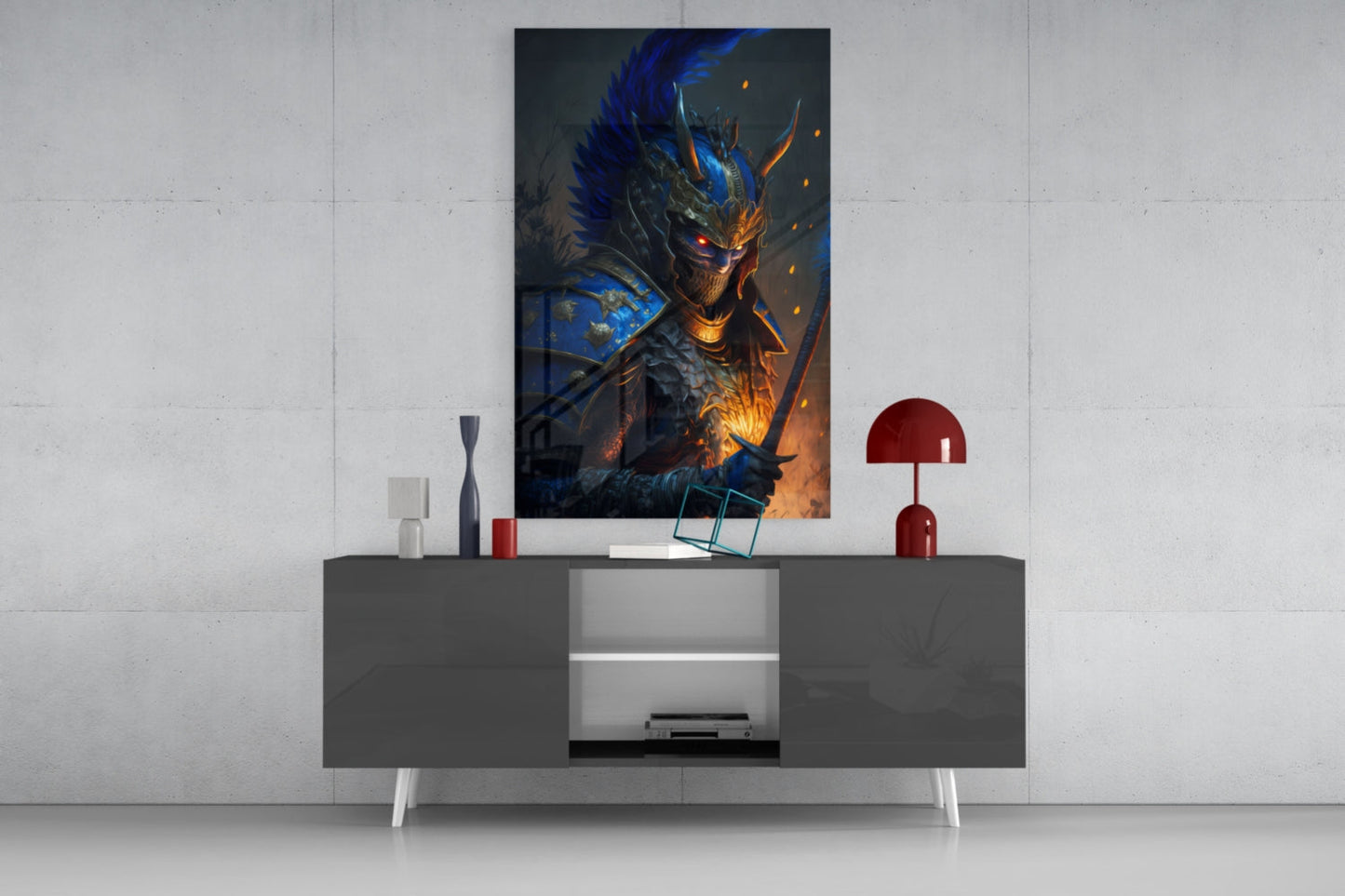 Master Warrior Glass Wall Art