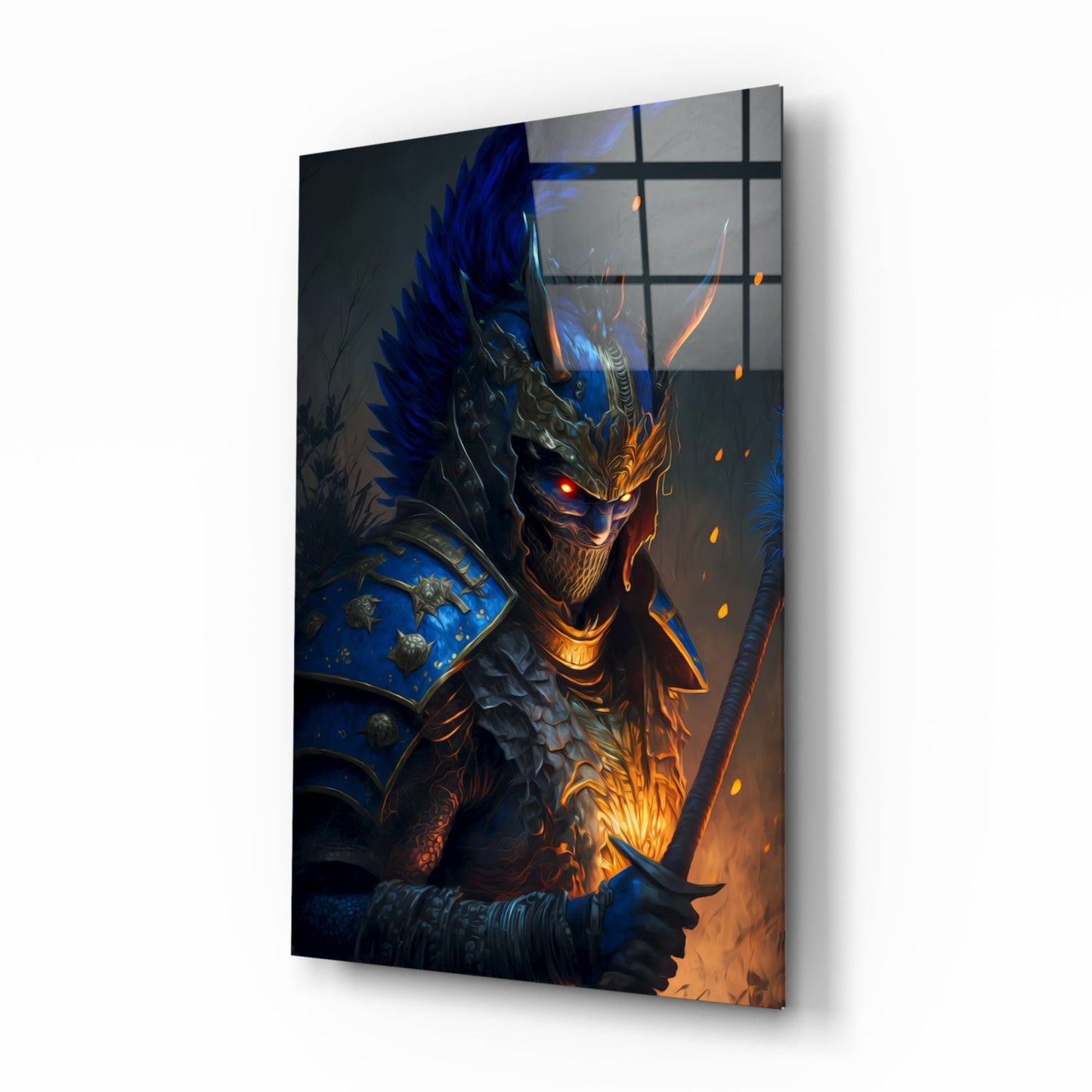 Master Warrior Glass Wall Art