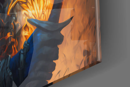 Master Warrior Glass Wall Art
